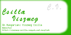 csilla viszmeg business card